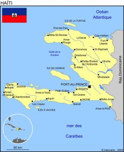 mission humanitaire et volontariat humanitaire à haiti carte